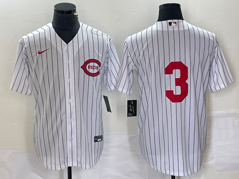 Men's Cincinnati Reds Ken Griffey Jr #3 White 2022 MLB at Field of Dreams Authentic Jersey